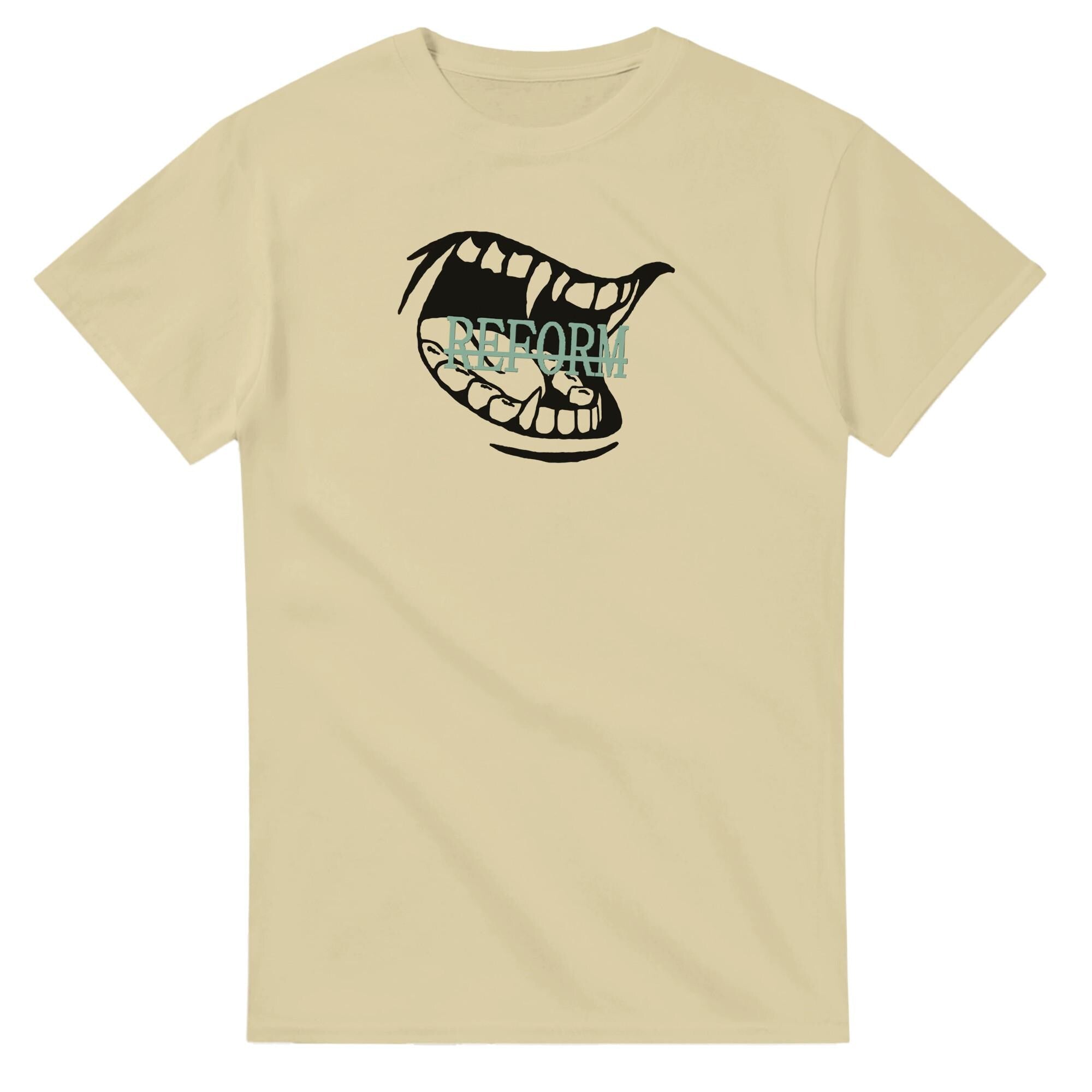 Edgy Vampire Smile Cotton T-Shirt | Daily Comfort Top | Heavyweight Classic Fit
