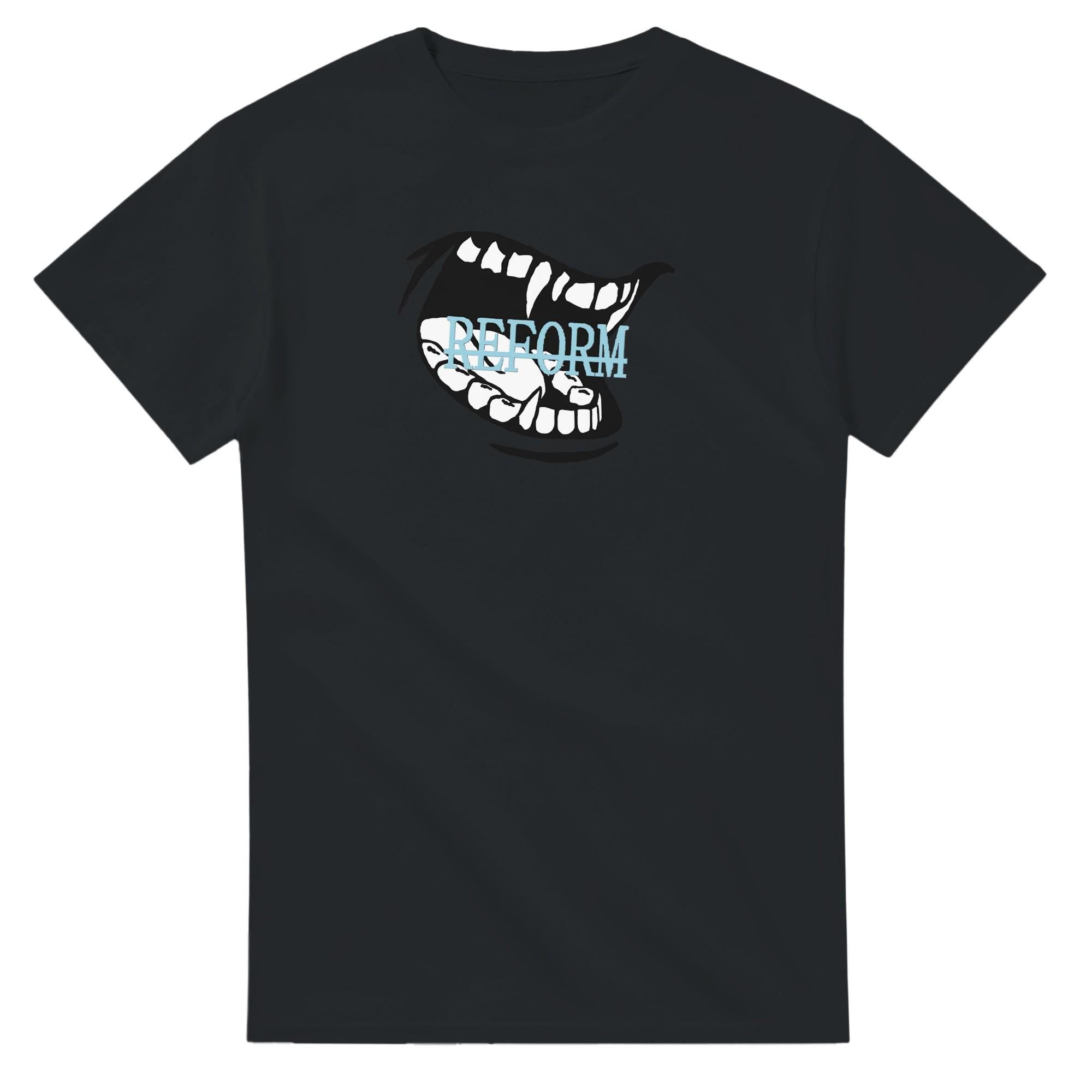 Edgy Vampire Smile Cotton T-Shirt | Daily Comfort Top | Heavyweight Classic Fit