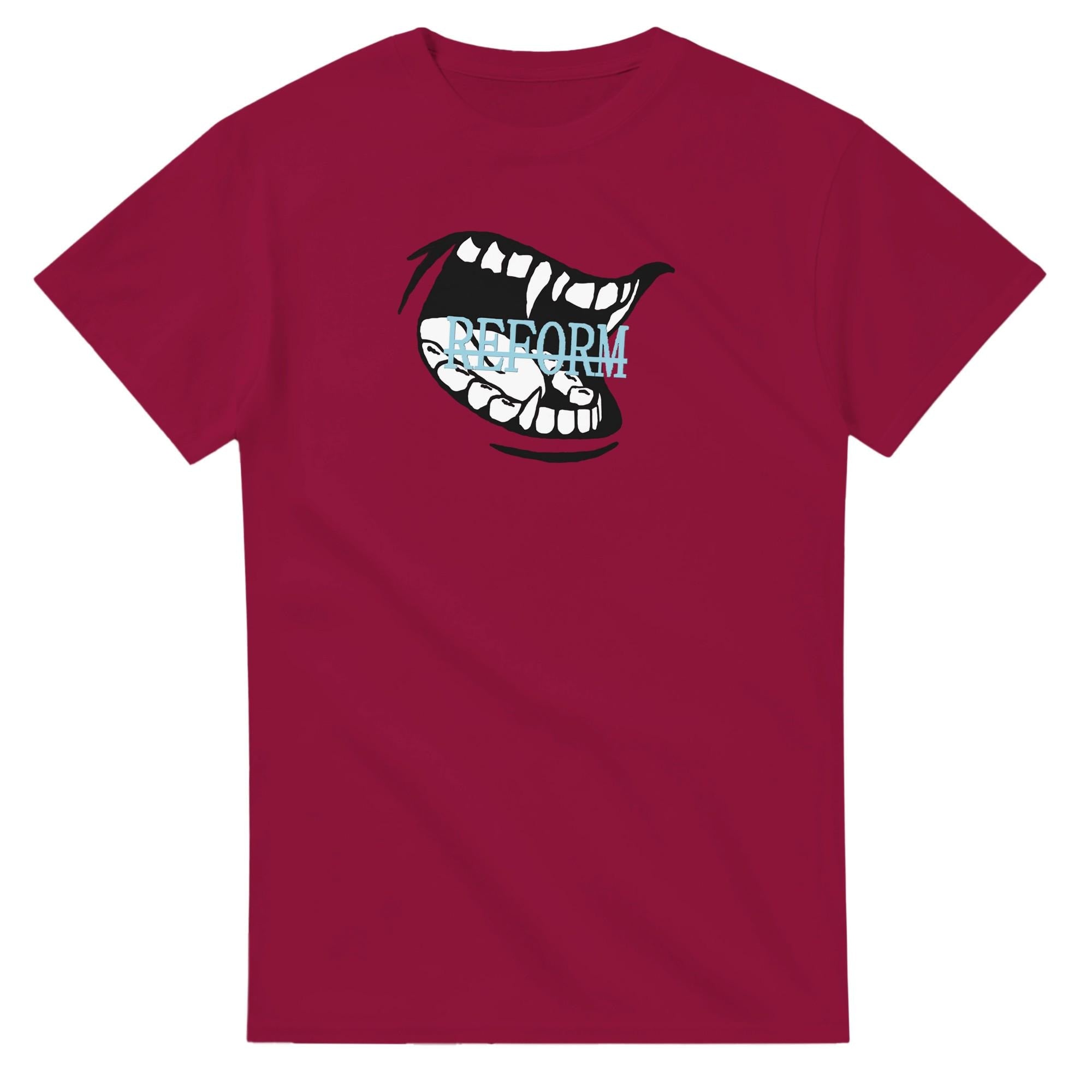 Edgy Vampire Smile Cotton T-Shirt | Daily Comfort Top | Heavyweight Classic Fit