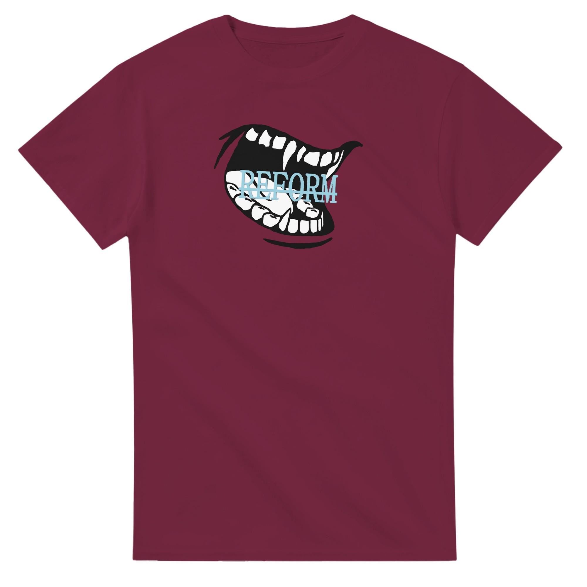 Edgy Vampire Smile Cotton T-Shirt | Daily Comfort Top | Heavyweight Classic Fit